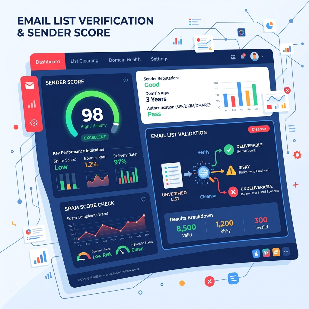 Verify your email list and improve your Sender Reputation